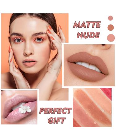IONSGAKO Matte Nude Lipstick Velvet Lip Gloss - Fairy Pink | Long Lasting, Waterproof Lipstick for Women - Daily Lip Makeup - Buy Online on GoSupps.com