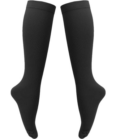 Buy DKAONY Women's Compression Stockings 15-20 mmHg | XXL Black Zippered Closed Toe for Varicose Veins - International Shipping - Buy Online on GoSupps.com