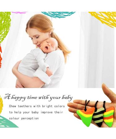 3-Pack Silicone Baby Bite Ring Necklace | Soft Sensory Chewelry for Adults & Infants - Shark Tooth Design - Buy Online on GoSupps.com