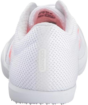 Adidas Women's Adizero LJ Track Shoe - White/Solar Red/Metallic Silver - Size 15 - Buy Online on GoSupps.com
