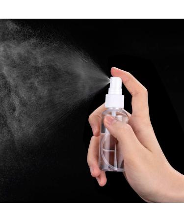 6 Pack 50ml Transparent Empty Spray Bottles - Refillable Fine Mist Atomizers with Funnel & Labels for Perfume Travel | White - Buy Online on GoSupps.com