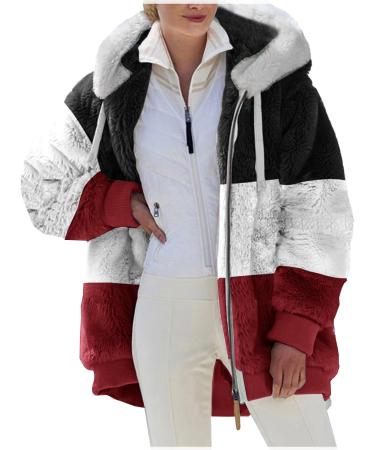 Shop Hanxiulin Women's Fleece Plush Jacket - Oversized Warm Winter Coat in 4XL & Color Variants - Buy Online on GoSupps.com