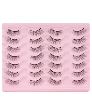 14 Pairs 3D Multi-Layer Half Eyelashes - Natural Wispy Corner Lashes for Cat Eye Look | W25 - Buy Online on GoSupps.com