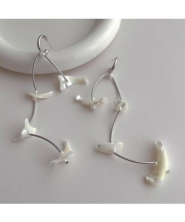 Feyley Long Tassel Earrings - Shell & Pearl-Drop Jewelry for Women & Girls | Bohemian Beach Gift - Buy Online on GoSupps.com