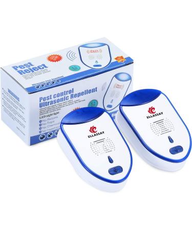 ELLASSAY Ultrasonic Pest Repeller - 2 Pack Indoor Electronic Plug-in Pest Control Repellent - Buy Online on GoSupps.com