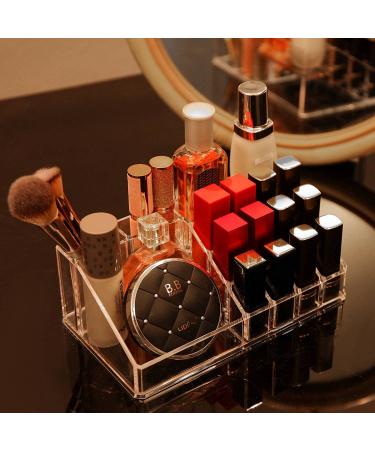 Clear Makeup Organizer Cosmetic Display Case for Jewelry & Accessories - Cq Acrylic Medium 8.8x5x3.1 Inch - Pack of 1 - Buy Online on GoSupps.com