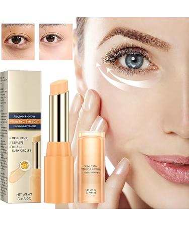 Vitamin C Eye Cream Stick Glow Eye Stick Eye Cream for Dark Circles and Puffy Eyes Under Eye Cream for Women/Men Eye Cream Anti Aging Eye Balm Stick Cooling & Hydrating Skincare 1 - Buy Online on GoSupps.com