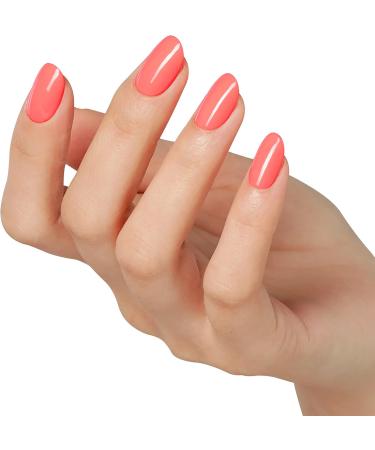 BLUESKY Gel Nail Polish 10 ml Summer Coral - BSH019 Peach Coral Gel Nail Polish for 21 Day Manicure Professional Salon and Home Use Requires Curing Under LED UV Nail Lamp Coral 10 ml (Pack of 1) - Buy Online on GoSupps.com