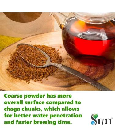 Sayan Chaga Supplements - Raw Chaga Powder (1lb) Chaga Mushroom Capsules (90 Capsules) Chaga Tea Bags (20 Bags) - Buy Online on GoSupps.com