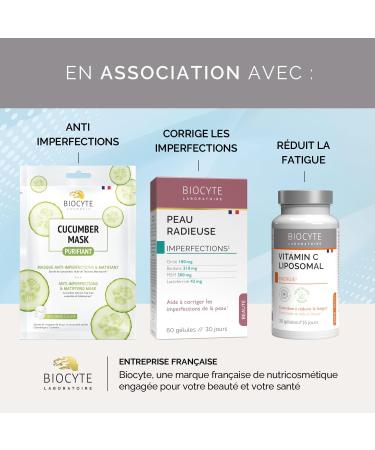 BIOCYTE Zinc Liposom - Natural Defenses and Skin Beauty Dietary Supplement - Micro-Encapsulated Zinc - 60 Capsules - 60 Day Program - Buy Online on GoSupps.com