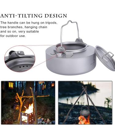 Boundless Voyage Titanium Camping Coffee Cup & Kettle Set - 700ml Capacity | Outdoor Tableware & Drinkware - Buy Online on GoSupps.com