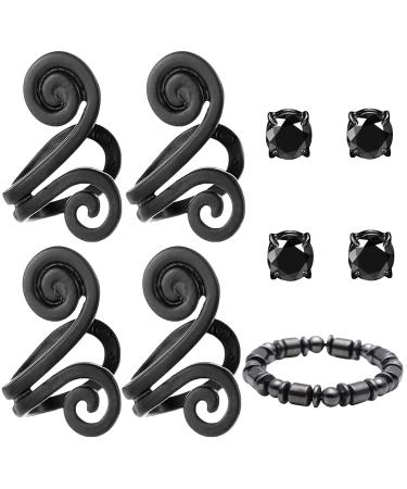 Ventilation acupressure earrings remove 4 pieces of slimming earrings set not penetrating acupressure earrings slimming earrings 4 pieces lymphatic fluid magnet earrings with 1 bracelet