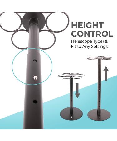 Rotating Medal Display Rack - Sturdy Rotatable Holder for 24+ Medals | Adjustable Stand, Anti-Scratch Bottom - Buy Online on GoSupps.com