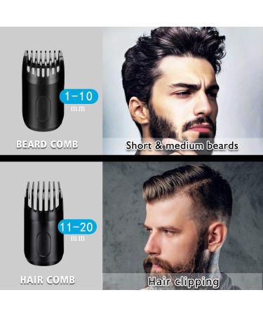 Ceenwes Beard Trimmer for Men - Hair Clipper with 2 Combs, Cleaning Brush, Power Adapter, Oil Bottle - Precision Dial, USB Charging - Length Settings - Buy Online on GoSupps.com