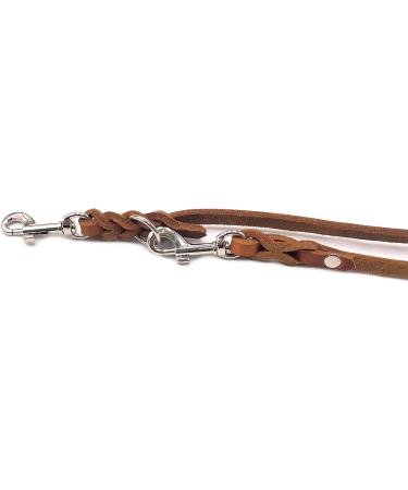 Adjustable Dog Liner for Small & Large Dogs - 2.40m Double Linen in Cognac - Perfect for All Breeds - Buy Online on GoSupps.com