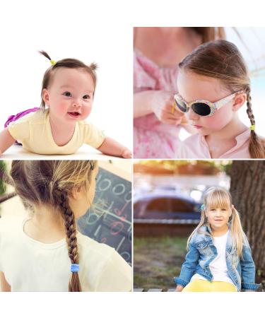Realure 200 Mini Colorful Hair Ties for Girls & Babies | Soft Elastic Rubber Bands for Braid Accessories - Buy Online on GoSupps.com