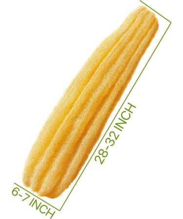 Natural Organic Super Loofah Sponge for Exfoliating - Premium Quality Spa Body Scrubber for Daily Care - Buy Online on GoSupps.com