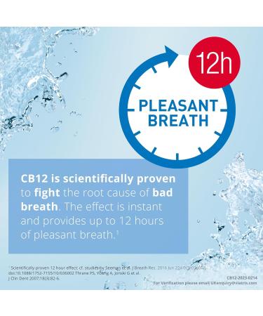 CB12 White Mouthwash - Whiter Teeth & Pleasant Breath 12 Hours - 250ml (Pack of 1) - Buy Online on GoSupps.com