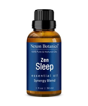 Zen Sleep Essential Oil Blend for Diffuser 30ml - Rosemary, Lavender Based Sleep Oil for Relaxing, Good Night Sleeping - Calming Essential Oils for Humidifiers - Sweet Dreams Oil - Nexon Botanics