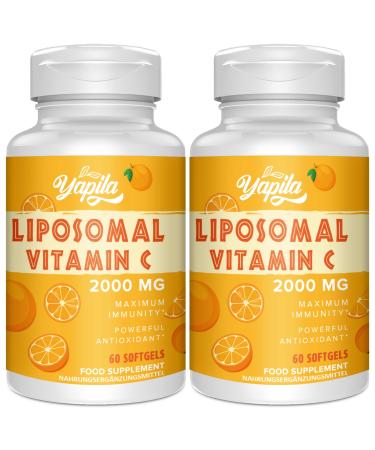 Liposomal vitamin C capsules 2000mg (2 pack) maximum absorption high-dose Vit C ascorbic acid antioxidant supplement soy-free non-gmo 60 pieces (2-pack) - Buy Online on GoSupps.com