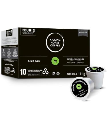Kicking Horse Kick Ass Dark Roast K-Cup Coffee Pods 10 Count Kick Ass 10 count (Pack of 1) - Buy Online on GoSupps.com