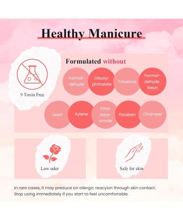 Pheonixy Gel Nail Polish Kit with UV LED Lamp - 12pcs Set All Seasons Glossy Matte Top Coat Base Coat Gel Starter Kit - Blueberry Blush - Buy Online on GoSupps.com