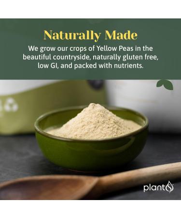 Plant S Yellow Pea Flour 500g - Gluten Free All Purpose Flour for Baking/Cooking - Vegetarian/Vegan - High Protein/Fiber, Low Fat - Buy Online on GoSupps.com