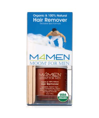 MOOM Organic Body Hair Removal for Men - Natural Sugar Wax with Aloe Vera & Chamomile - Buy Online on GoSupps.com