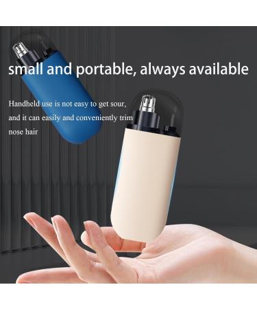 Pikapipy Nose Hair Trimmer - Portable Electric Nose Hair Remover for Men USB Rechargeable with Dust Cap (Orange) - International Shipping Available - Buy Online on GoSupps.com