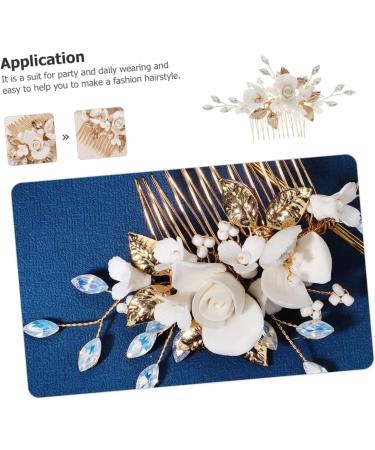 KOMBIUDA Bridal Comb Bride The Photo Ceramics The Flowers - Buy Online on GoSupps.com