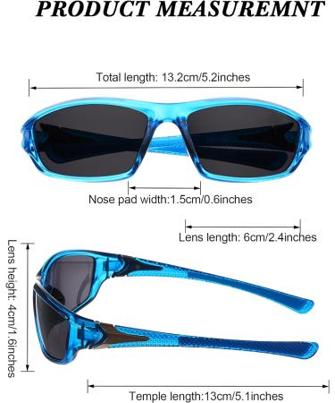 Frienda Polarized Sport Sunglasses for Men - 6 Pack Multipack Set - Ideal for Fishing and Sports - Fits Over Glasses - Classic Colors - Buy Online on GoSupps.com