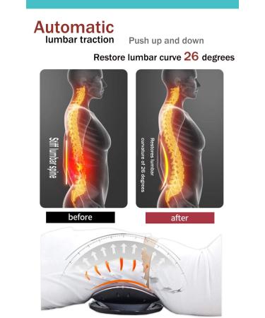 Electric Lumbar Traction Device with Heat & Adjustable Intensity - Back Pain Relief and Relaxation | Ideal Gift - Buy Online on GoSupps.com