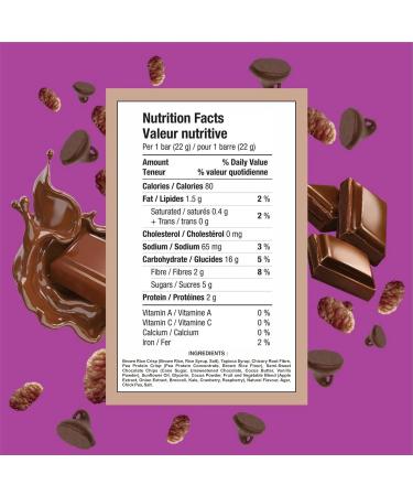 Healthy Crunch Rice Crispy Squares - Double Chocolate Flavor 6 Units x 132g Nut-Free Snacks for Adults and Kids - Perfect Rice Krispies Squares Snack Food - Ideal for Lunchboxes and On-the-Go Treats - Buy Online on GoSupps.com