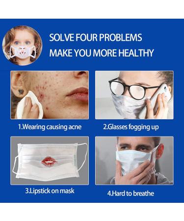 10 Pink Mask Holders for Children - Reusable Washable Ear Loop Support Frame - Buy Online on GoSupps.com