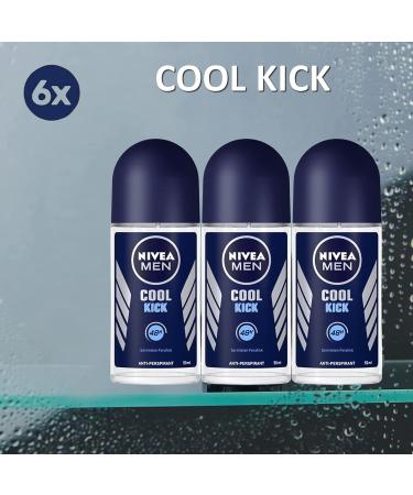 Nivea Men Coolkick 6 Deodorant Roll On - Men Series | Long-lasting Freshness - Buy Online on GoSupps.com
