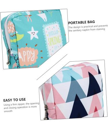 HAPINARY 4pcs Sanitary Napkin Storage Bags - Travel Makeup Organizer, Coin Purse, Cotton Nursing Pad Pouch | Women's Care Kit - Buy Online on GoSupps.com