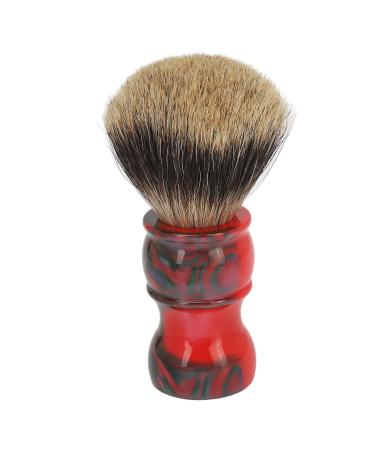 1 piece of men's bearing brush with a red handle shaving foam brush tool synthetic hair shaving brush beard hairdressing brush for hairdressing salon at home and shaving