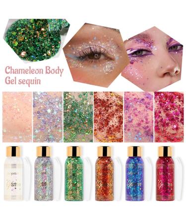 Buy 2Pcs Liquid Glitter Eyeshadow - Long Lasting Quick-Drying Gel Waterproof Sparkling Shimmer - 30ml | International Shipping - Buy Online on GoSupps.com