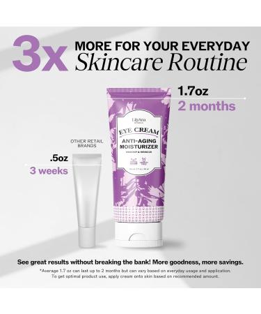 LilyAna Naturals Eye Cream for Dark Circles and Puffiness Under Eye Cream for Wrinkles and Bags Anti Aging - helps Improve Dryness for Sensitive Skin - 1.7 oz - Made in USA - Buy Online on GoSupps.com