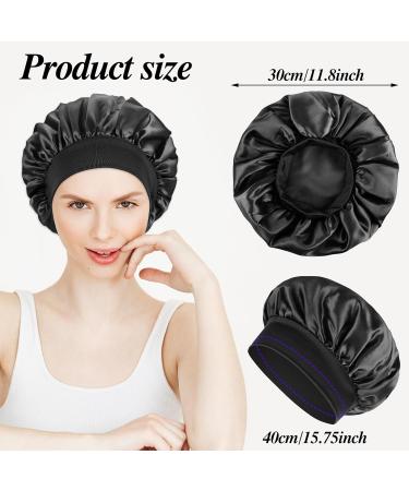 Buy Grevosea 3-Piece Satin Bonnet Hood Set Silk Hair Protection for Curly & Black Hair | Perfect for Nighttime Sleep - Buy Online on GoSupps.com