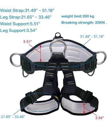 Large Safety Seat Belt for Tree Climbing & Outdoor Training | HeeJo Climbing Gear - Buy Online on GoSupps.com