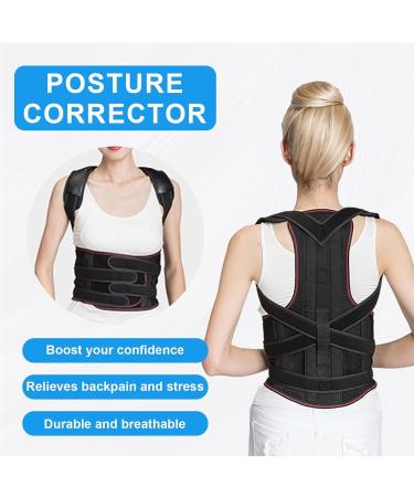 Posture Corrector for Men & Women | Back Brace & Neck Stretcher for Scoliosis | Breathable Mesh Back Support Belt - Medium Size - Buy Online on GoSupps.com