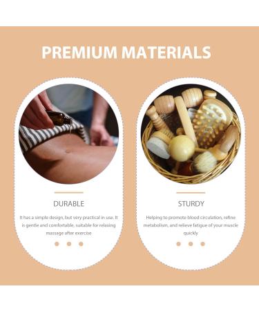 FOMIYES 8-Piece Wooden Roller Massage Device for Upper Back - Improve Blood Circulation - Buy Online on GoSupps.com