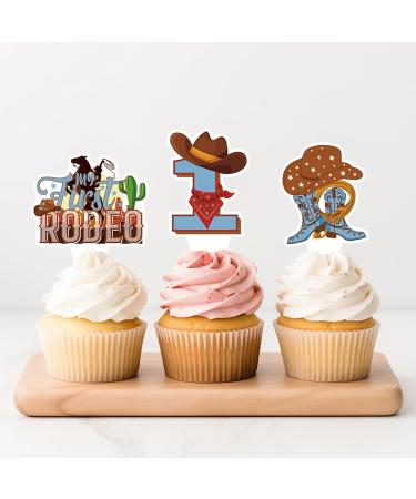 48 pcs My First Rodeo Cupcake Toppers - Buy Online on GoSupps.com