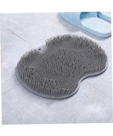 Back Massage Foot Scrubber for Shower - Non-Slip Washable 9x11in Foot Brush with Suction Cups for Cleaning & Peeling - Buy Online on GoSupps.com