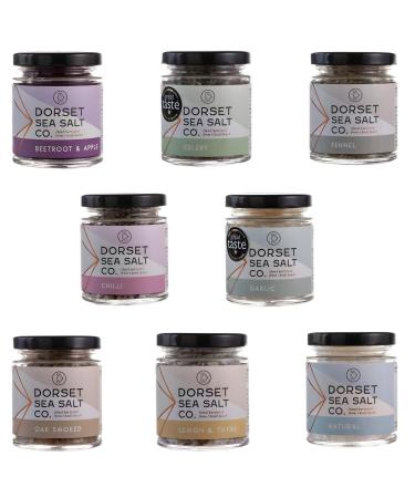 Dorset Sea Salt Pick N Mix - Choose From 7+ Flavours | Oak Smoked Lemon-Thyme Chili Infused Celery Infused | Gift Set for Salt Lovers Pack 6 125.00 g (Pack of 6)