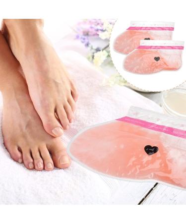 Minkissy Wax Hand Cover 2 Pairs Moisture-Accessible Bathroom Gloves & Booties for Paraffin Wax Treatments - Buy Online on GoSupps.com