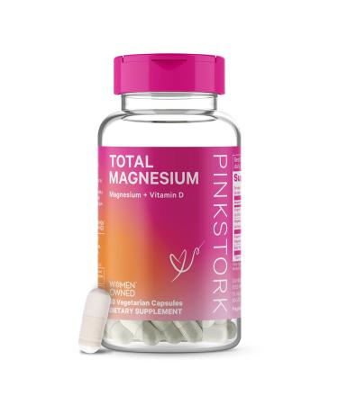 Pink Stork Total Magnesium Supplement for Women with Vitamin D  Support Mood  Natural Calm  Energy Levels  and Sleep  Hormone Balance for Women - 60 Capsules  1 Month Supply - Buy Online on GoSupps.com