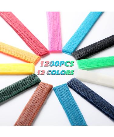 Wax Craft Sticks for Kids - 600 Bendable Molding Sculpting Sticks in 13 Colors with Storage Box - DIY School Project Supplies - Buy Online on GoSupps.com