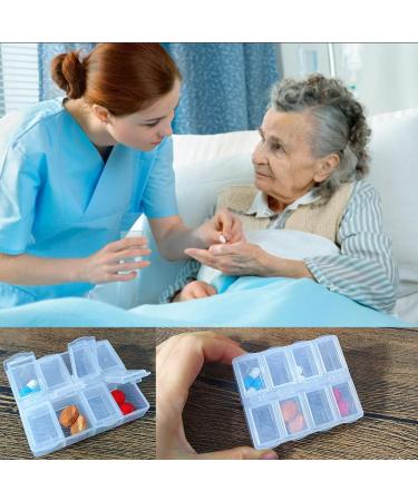 Clear Weekly Pill Case - Travel Pill Organizer Food Grade PP Material Easy to Carry - Buy Online on GoSupps.com
